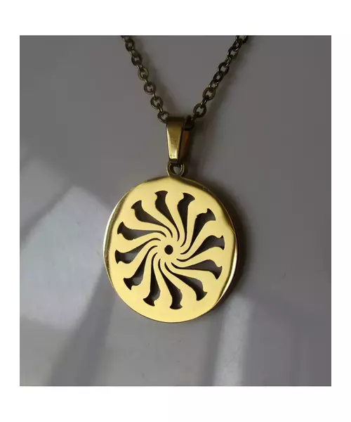 "Chic & Simple -Sun" Gold Color Necklace