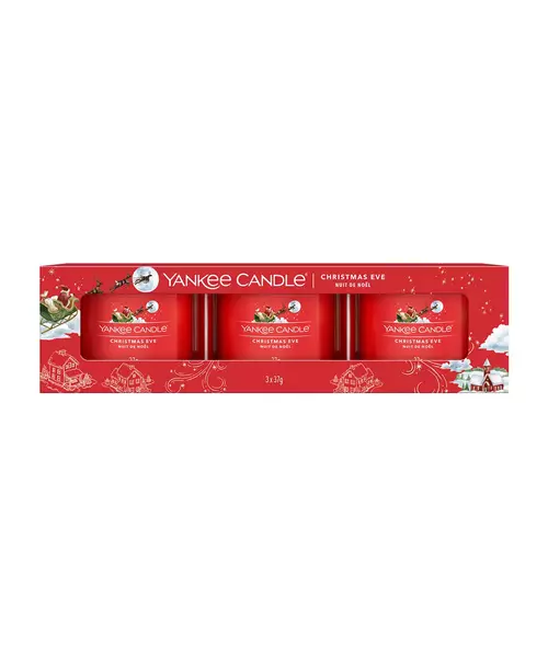 Yankee Candle - Christmas Eve Set of Three Filled Votives