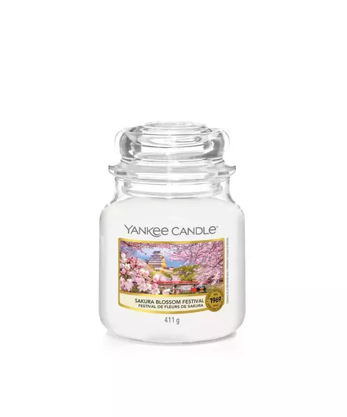 Yankee Candle –  Sakura Blossom Festival Medium Jar (65-75 Hours)