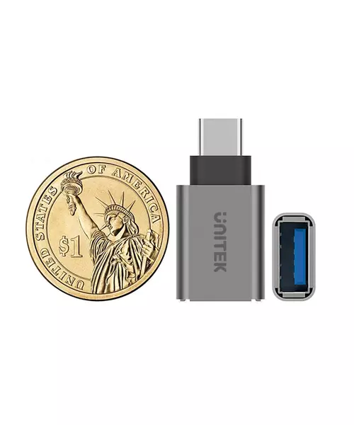 Unitek Y-A025CGY USB-A Female to Type C 3.1 Adaptor Grey