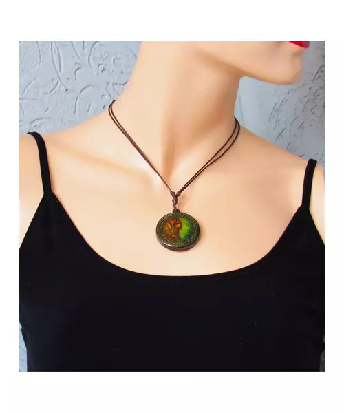 Handmade Necklace "Earth & Fire"