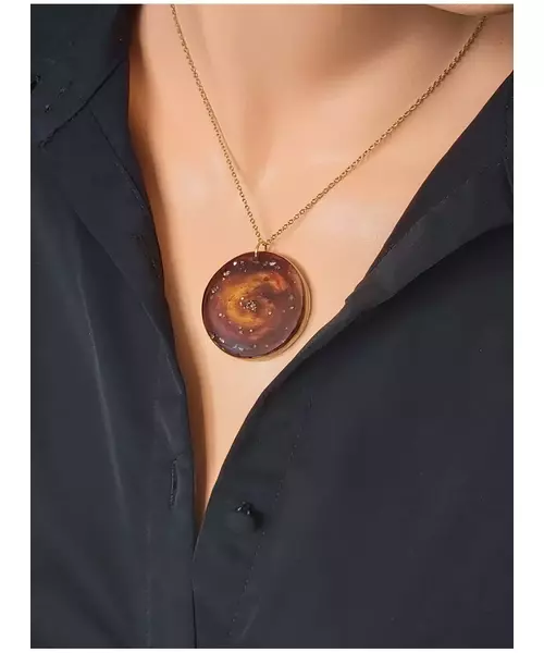 Artistic handmade necklace "Galaxy"