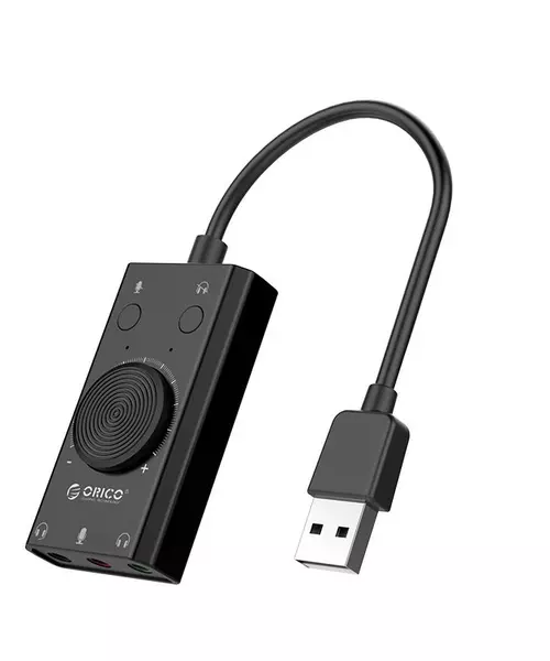 Orico Converter USB-A to Sound Card with Volume SC2