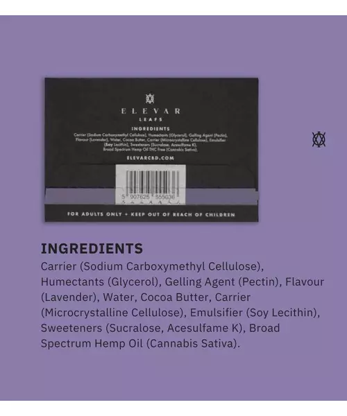 Elevar Leafs Flavour CBD Oral Strips - Lavender