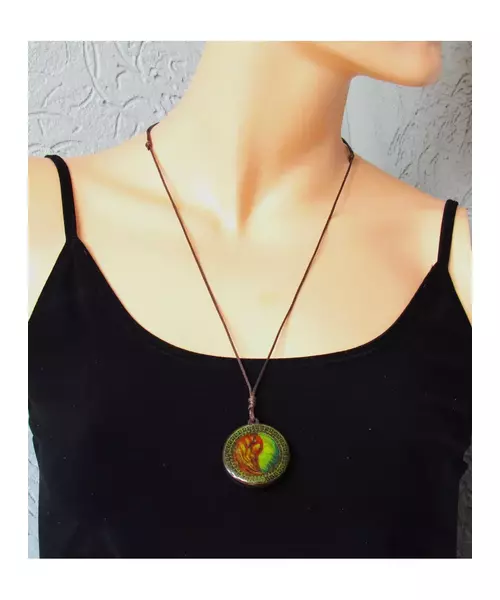Handmade Necklace "Earth & Fire"