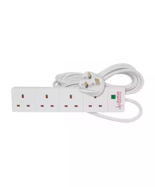 Mercury 4Gang with Surge Protector 2.0m in Polybag 430.009UK