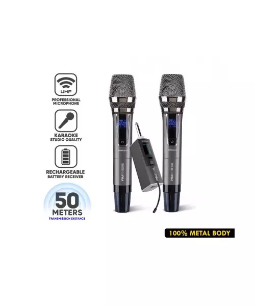 SonicGear WM 8800 UL DUAL 2 Wireless Microphones with receiver