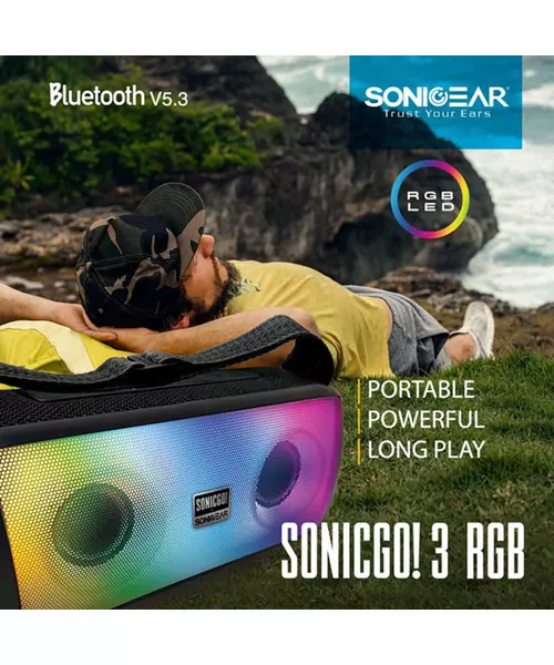 SonicGear SONICGO!3 RGB Portable Bluetooth Speaker