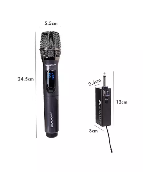 SonicGear WMC6000RR Wireless Microphone with receiver