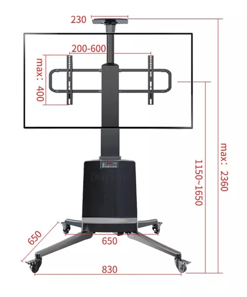 NBMounts Trolley TW85 Motorized 1.65m up to 68kg 85''