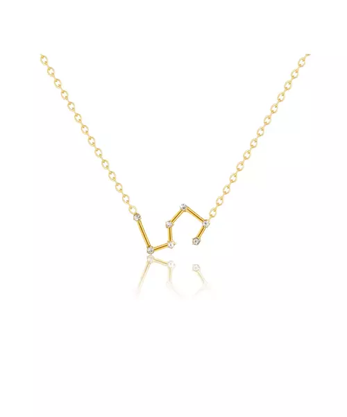 Leo Zircon Gold Necklace