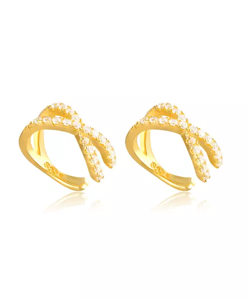 Sparkling Earcuff 18K Gold Plated