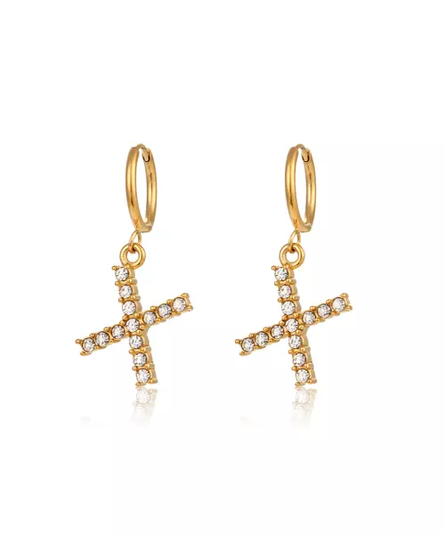 Vogüé Initial Charm Sparkling 18k Gold Plated