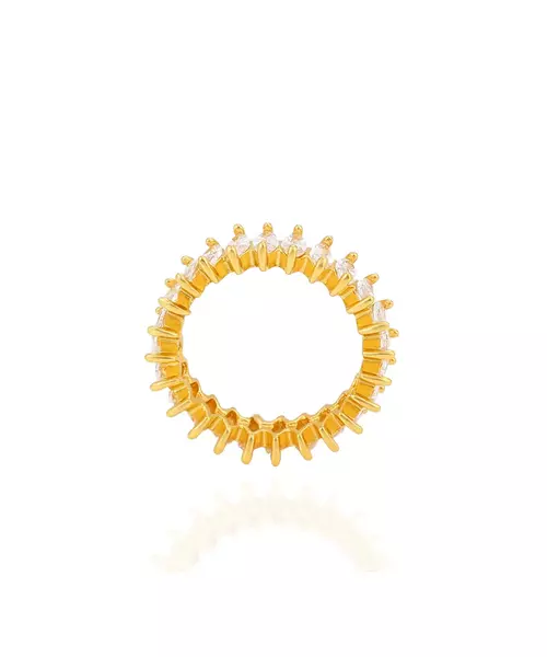 Agréable Sparkle Ring 24k Gold Plated (R-005)