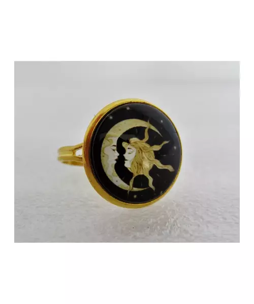 "Moon & Girl - 2" Ring