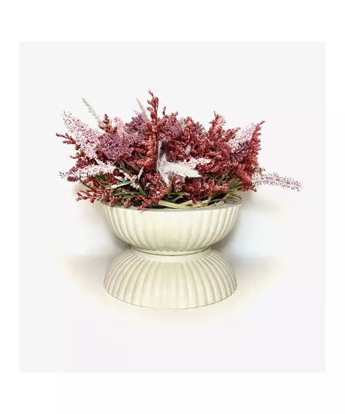 Arrangement - White Vase with Pink Flowers