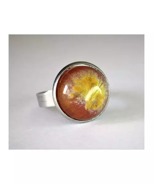 "Explosion of Light" Resin Art Ring