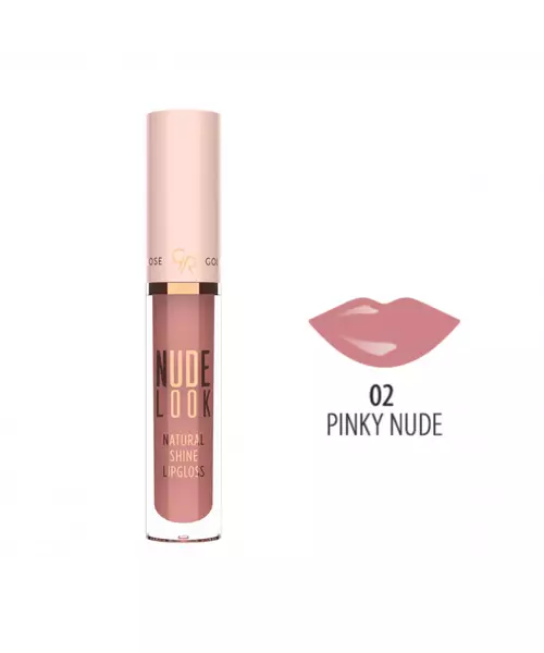 Lipgloss Golden Rose - NUDE LOOK - Natural Shine Lipgloss #02