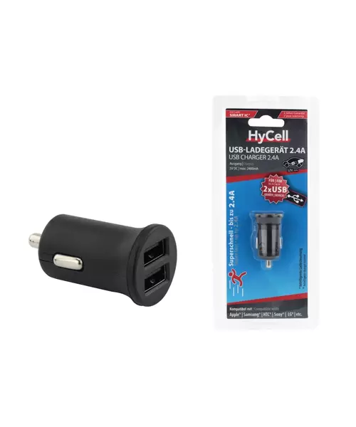 HYCELL USB Car Charger 2.4A - NEW USB Power