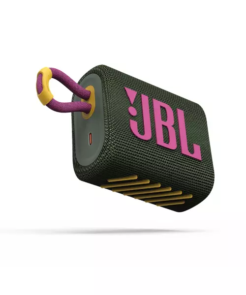 JBL GO3, Portable Bluetooth Speaker, Waterproof IP67, (Green)