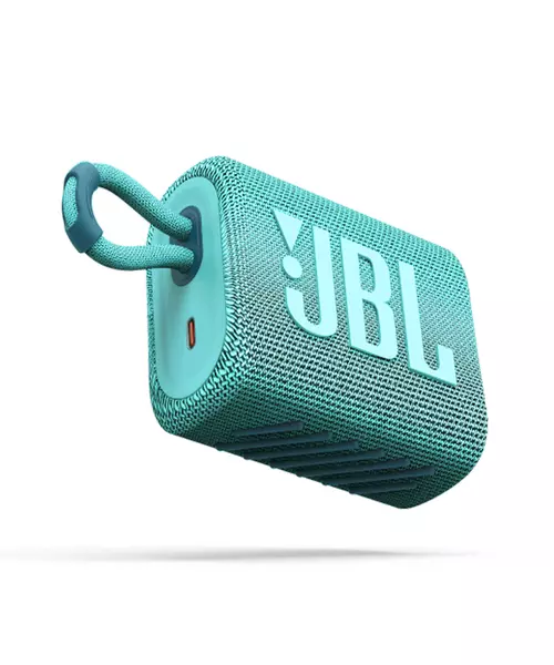 JBL GO3, Portable Bluetooth Speaker, Waterproof IP67, (Teal)