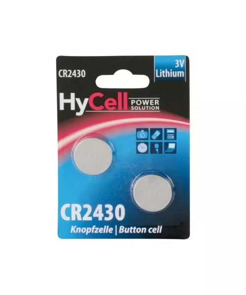 ANSMANN HYCELL CR 2430 - Pack of 2,Non Rechargeable Batteries,Coin Cells in Blister Packs