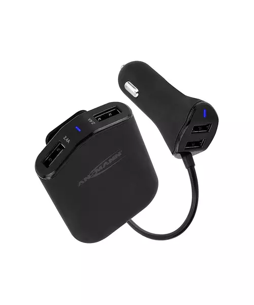 ANSMANN USB Car Charger 9.6A for 4 x USB Output - NEW,Travel Power,USB Car Chargers