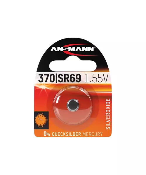 ANSMANN SR69 / 370 / 371,Non - Rechargeable Batteries,Silver Oxide Cells in Blister Packs