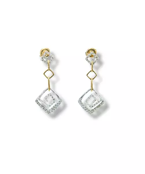 14K DIAMOND EARRINGS 0.47CTW