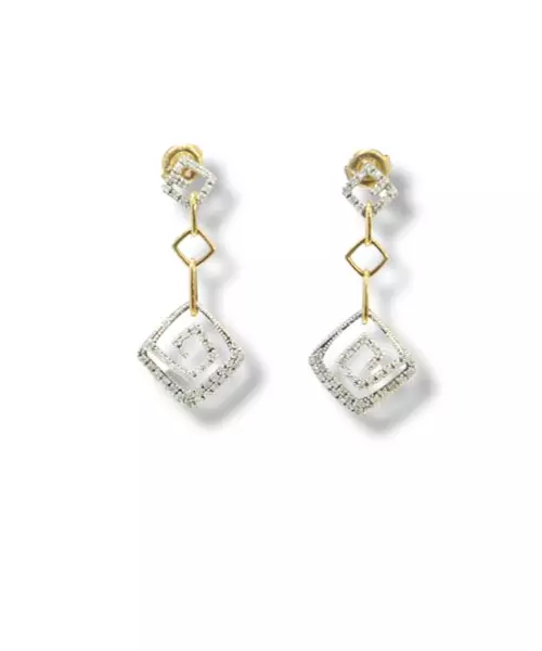 14K DIAMOND EARRINGS 0.47CTW