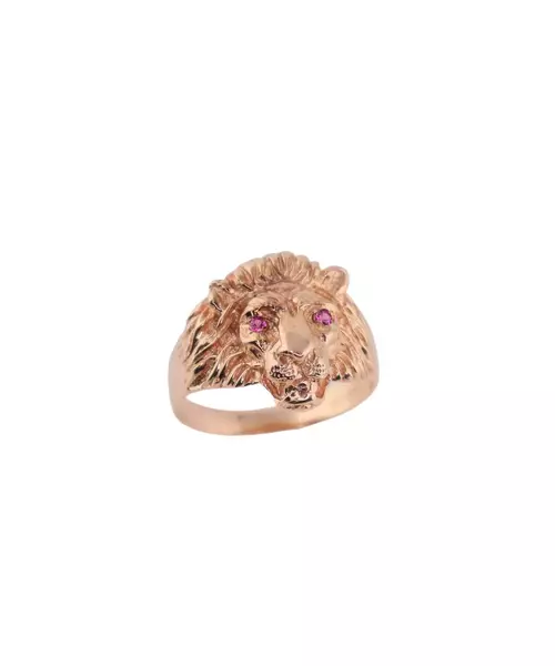 9K VINTAGE LION RING