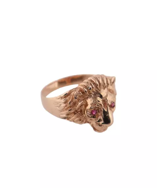 9K VINTAGE LION RING