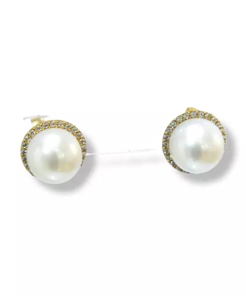 EARRING BOVVO 14CT PEARL