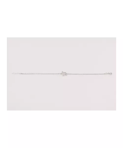 9K White Gold Star Bracelet