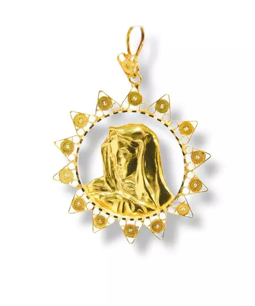 VIRGIN MARY 18K PENDANT