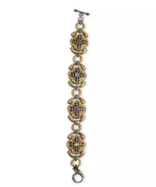 Bracelet with Precious Gemstones and Zircon