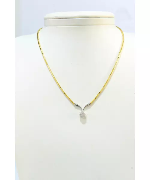 DIAMOND NECKLACE D/T  18CT 21P