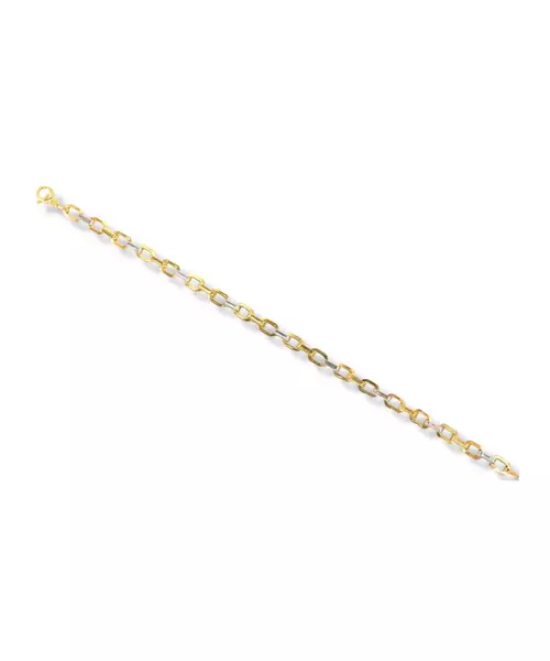 9k doubletone chain bracelet