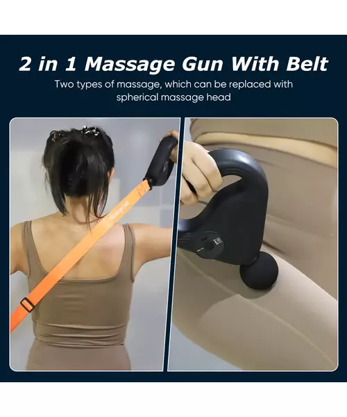 Massage Gun and Belt - Black