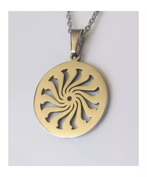 "Chic & Simple -Sun" Silver Color Necklace