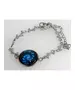 "Blue Spiral" Chain Bracelet