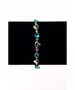 Silver Bracelet "Hearts- Light blue" (S925)