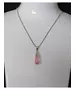 Silver Pendant "Drop - Pink" (S925)