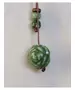 Long Handmade Ceramic Necklace "Green"