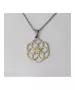 "Chic & Simple -Star from circles" Silver Color Necklace