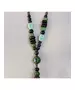 Long Handmade Ceramic Necklace "Green"