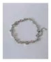 Silver Bracelet "Hearts- Light pink" (S925)