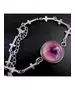 "Light Purple Sphere" Resin Art Chain Bracelet