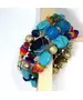 Multilayered Beads Bracelet "Light Blue"