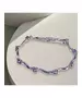 Silver Bracelet "Waves - Purple" (S925)